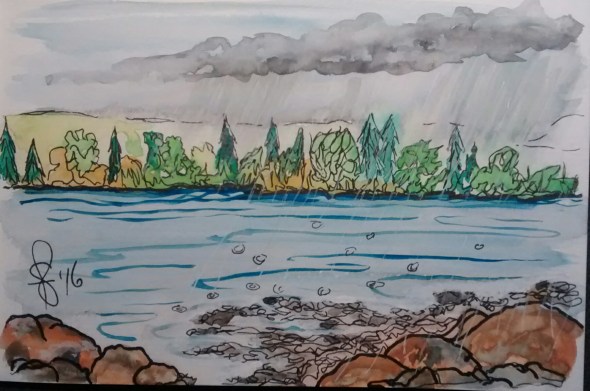 Painting Rain Coming